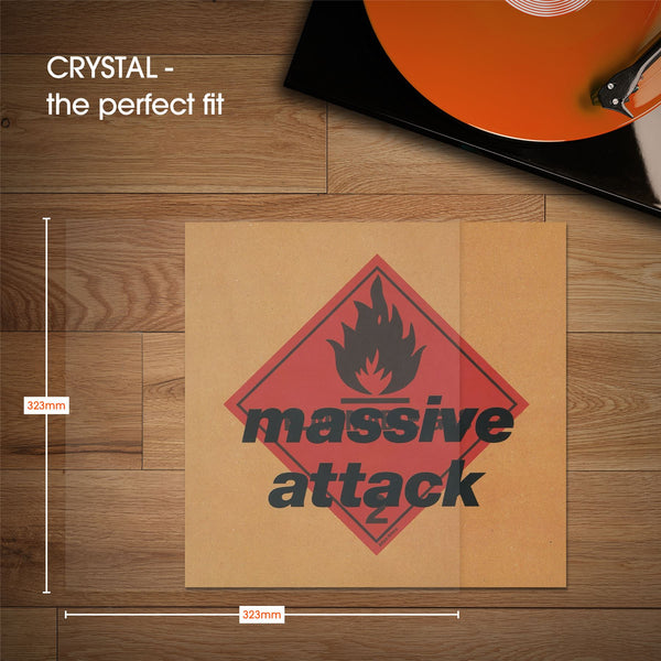 12" CRYSTAL STANDARD Polypropylene Outer Sleeves (100 Pack)