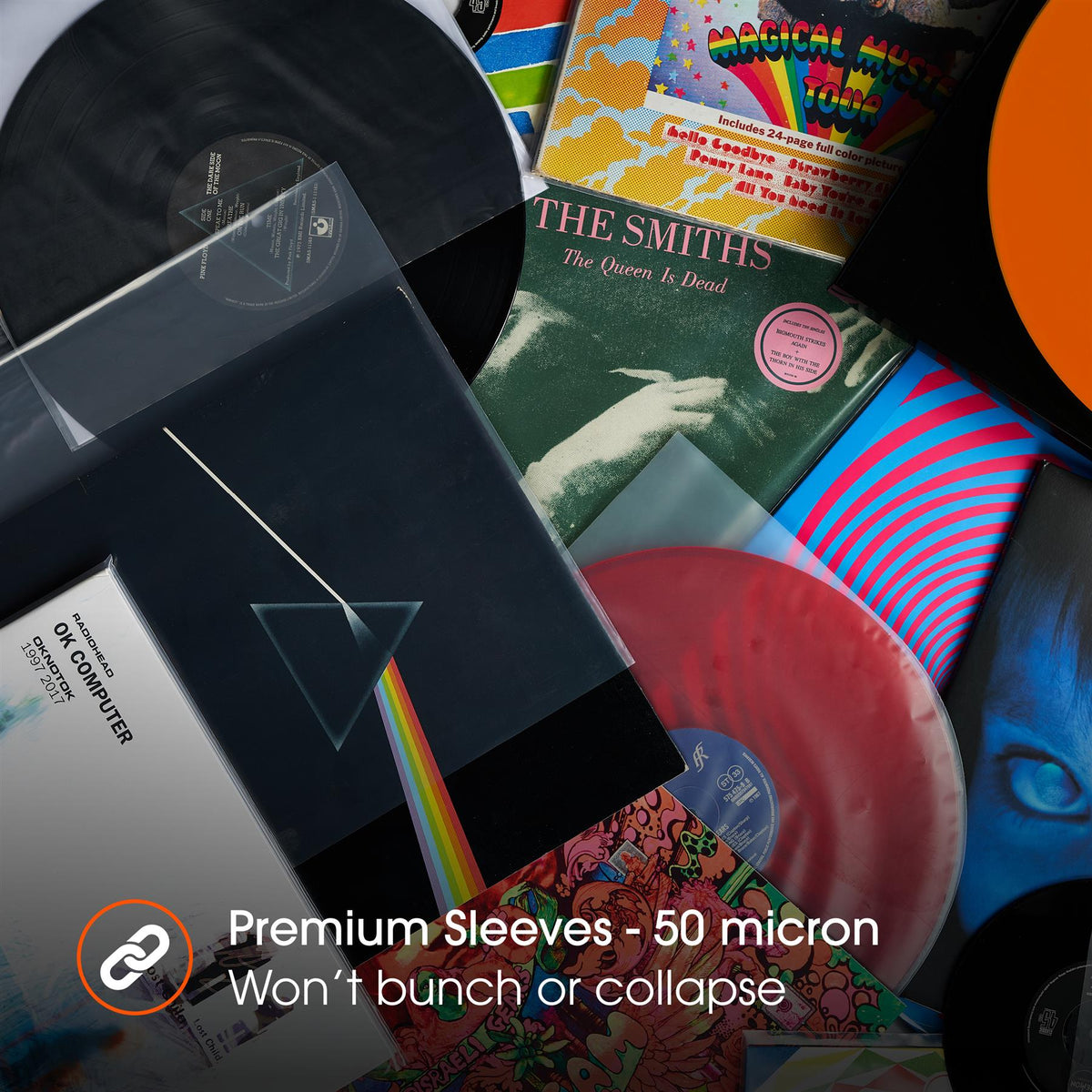 7" DYNAMIC Rounded Inner Sleeves (100 Pack)