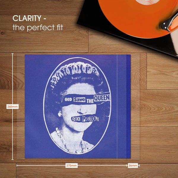 10" CLARITY Resealable Outer Sleeves (50 Pack)