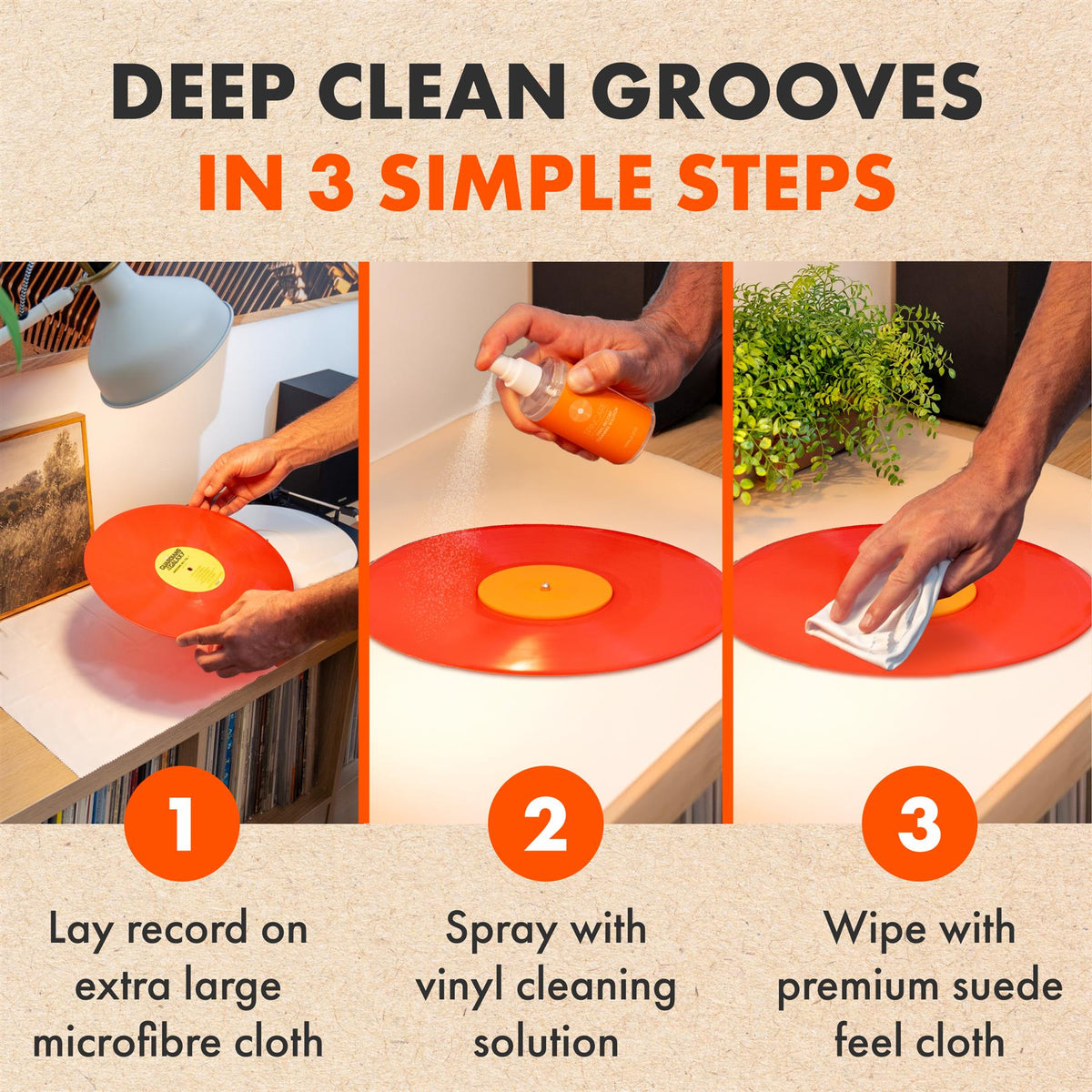 7-in-1 Vinyl Record Cleaning Kit