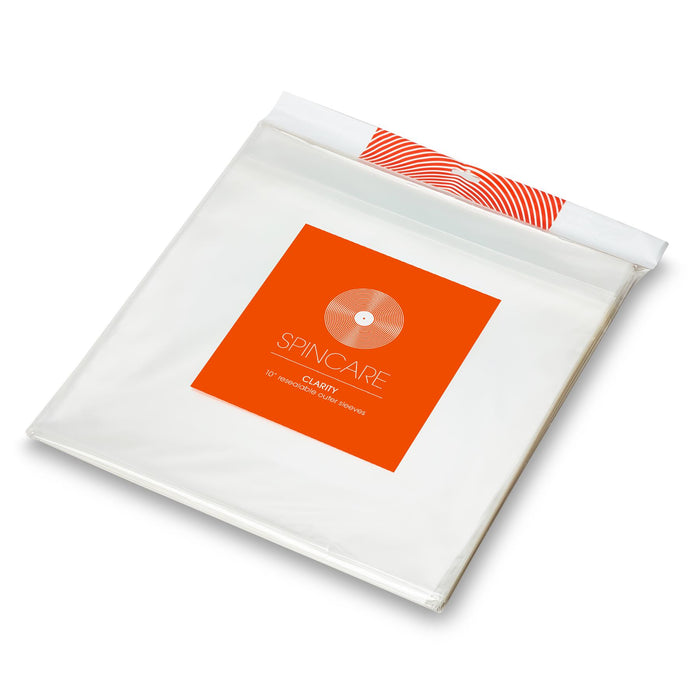 10" CLARITY Resealable Outer Sleeves (50 Pack)