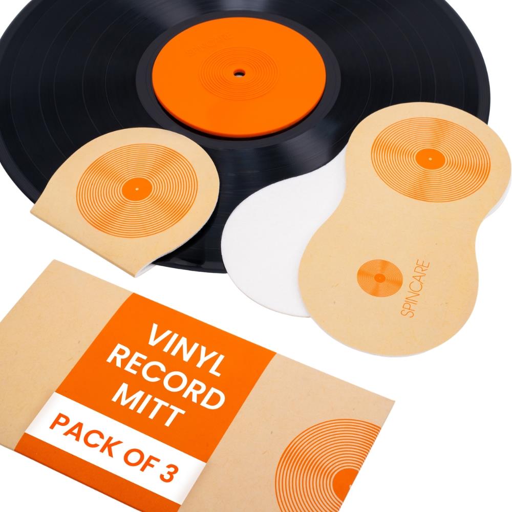 Anti-Static Vinyl Record Handling Mitts (Set of 3)