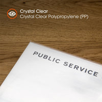 12" CRYSTAL GATEFOLD Outer Sleeves (50 Pack)