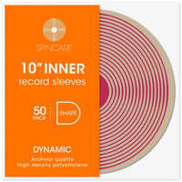 10" DYNAMIC Rounded Inner Sleeves (50 Pack)