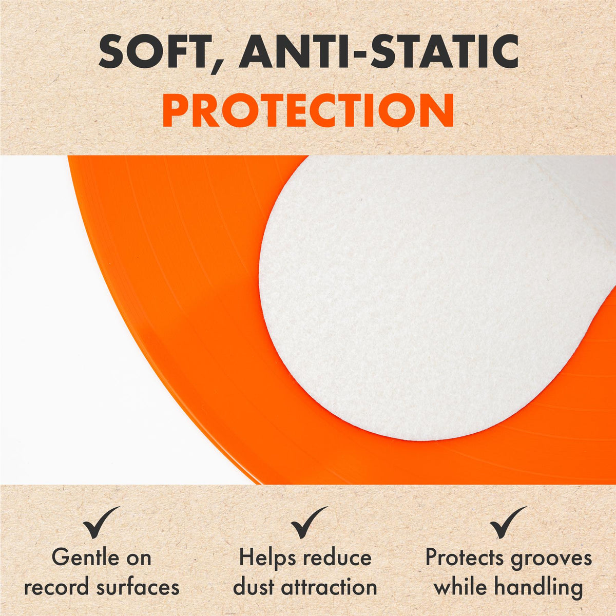 Anti-Static Vinyl Record Handling Mitts (Set of 3)