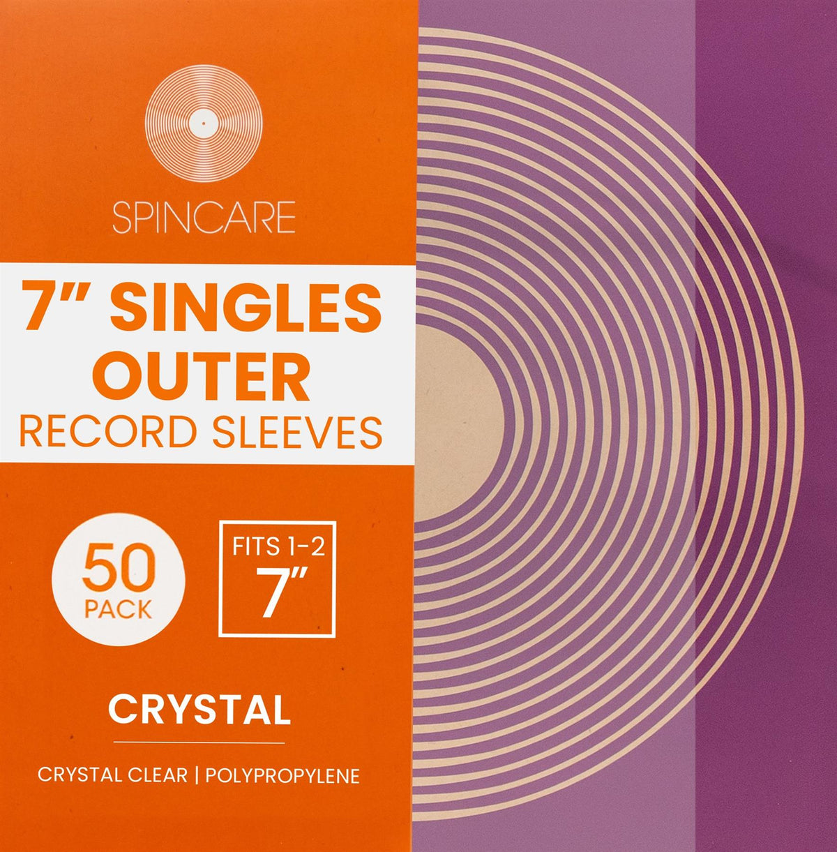 7" CRYSTAL STANDARD Polypropylene Outer Sleeves (50 Pack)