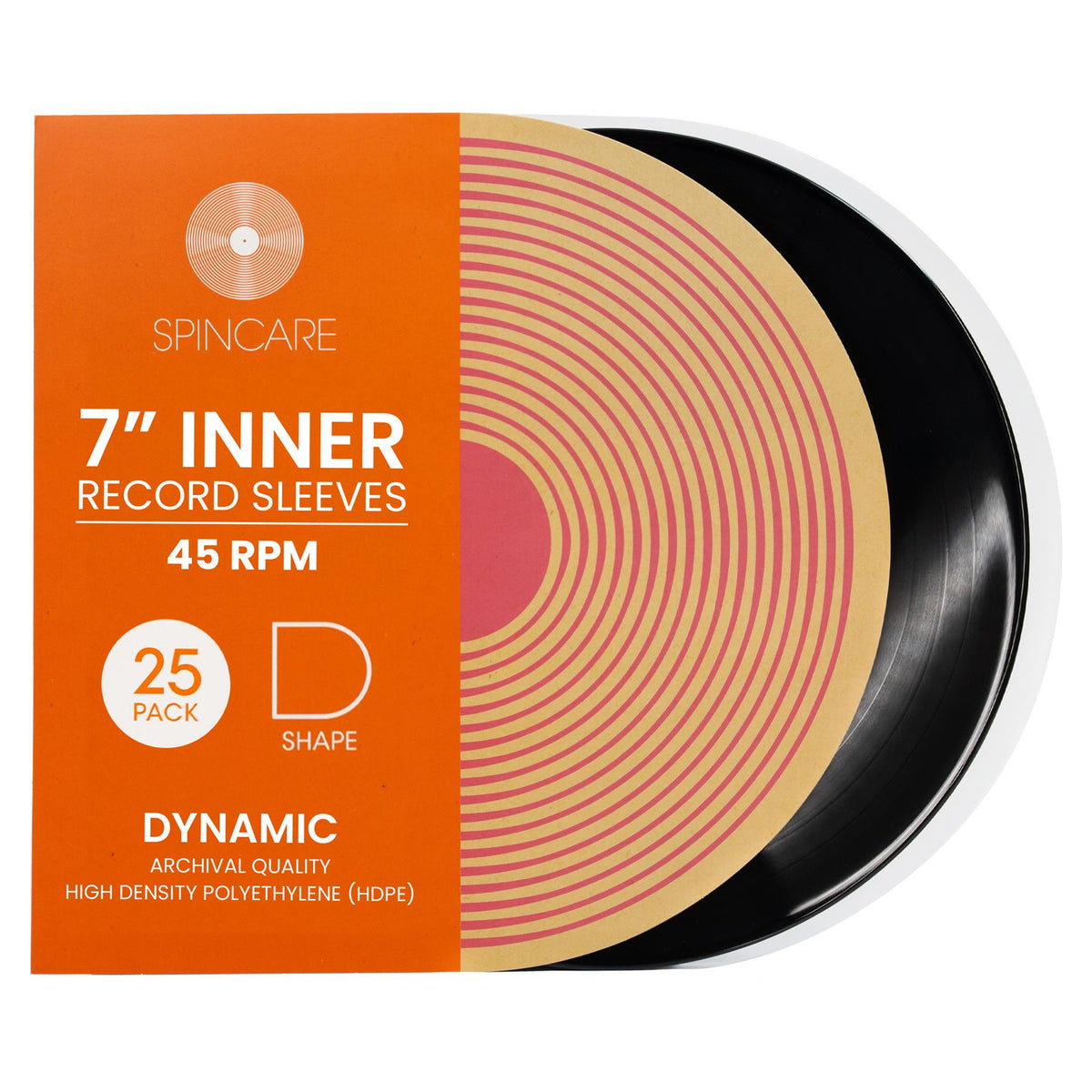 7" DYNAMIC Rounded Inner Sleeves (25 Pack)
