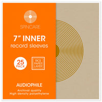 7" AUDIOPHILE Archival Inner Sleeves (25 pack)