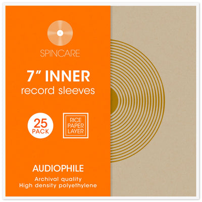 7" AUDIOPHILE Archival Inner Sleeves (25 Pack)