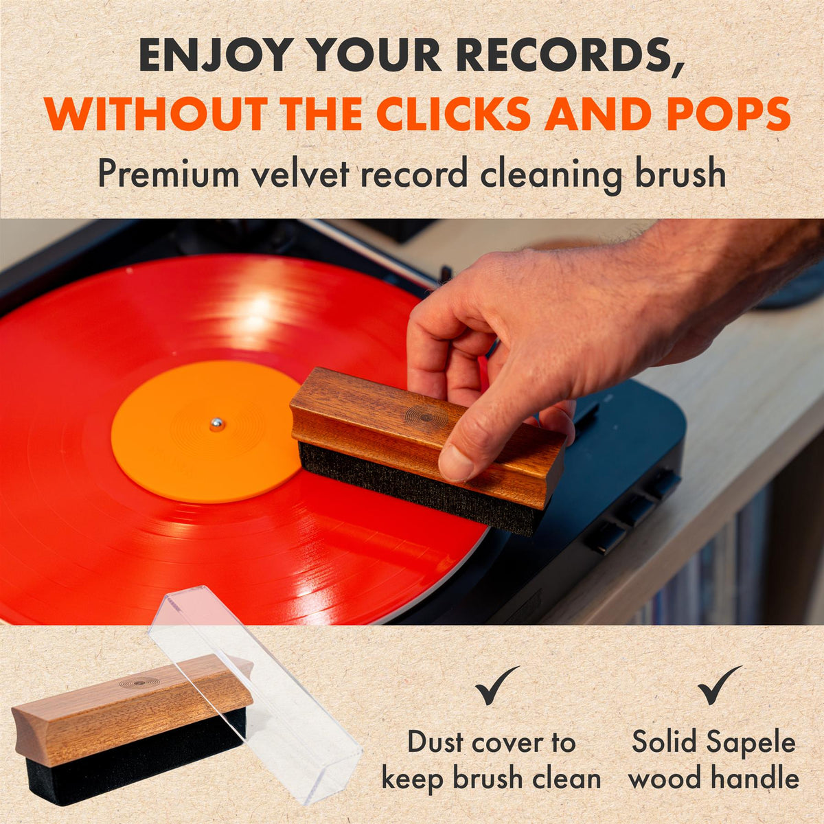 7-in-1 Vinyl Record Cleaning Kit