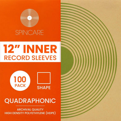 12" QUADRAPHONIC Square Inner Sleeves (100 Pack)