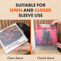 12" DENSITY Polythene Outer Sleeves (50 Pack)