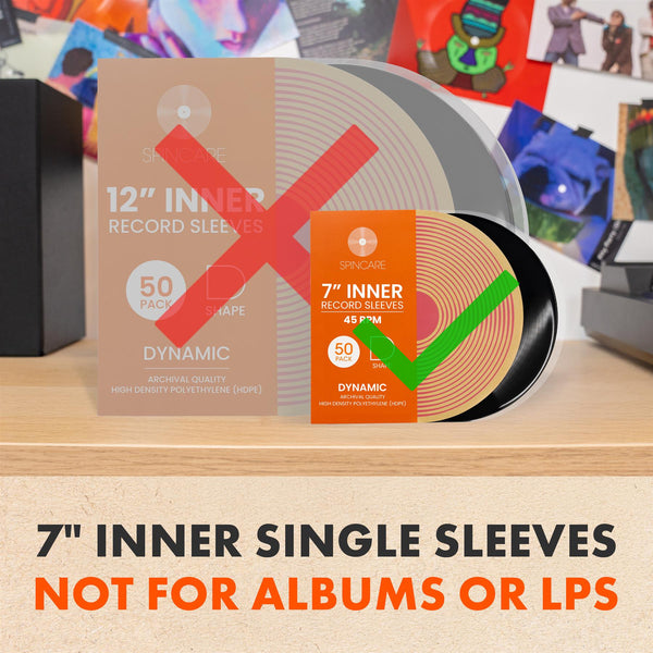 7" DYNAMIC Rounded Inner Sleeves (50 Pack)