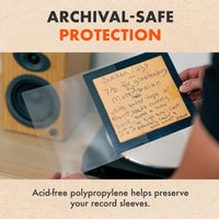 7" CRYSTAL STANDARD Polypropylene Outer Sleeves (100 Pack)