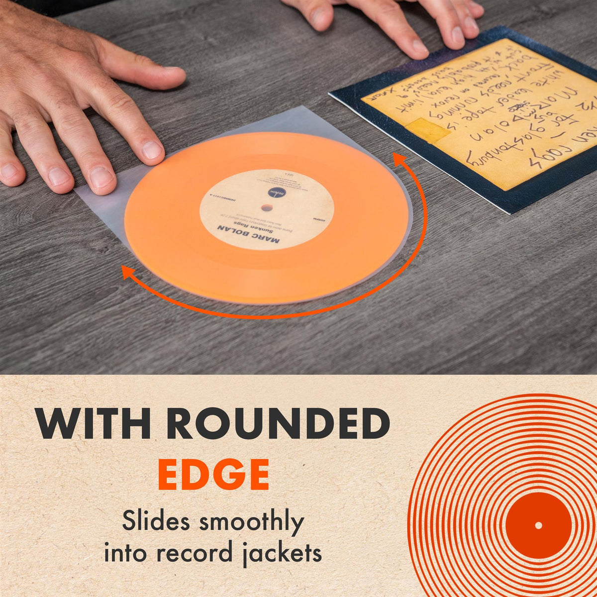 7" DYNAMIC Rounded Inner Sleeves (50 Pack)