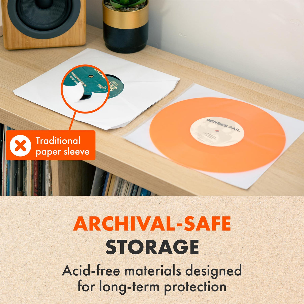 10" AUDIOPHILE Archival Inner Sleeves (25 Pack)