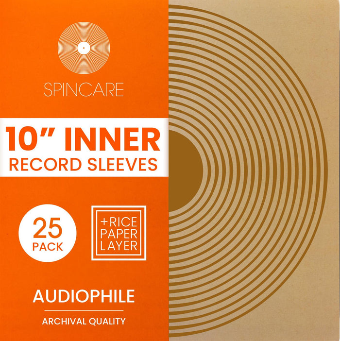 10" AUDIOPHILE Archival Inner Sleeves (25 Pack)