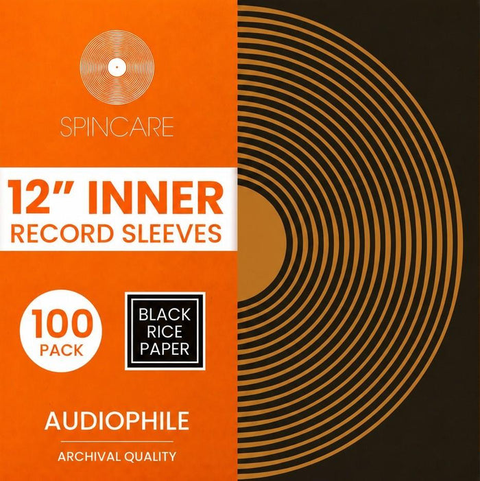 12" AUDIOPHILE Archival Inner Sleeves - Black (100 Pack)