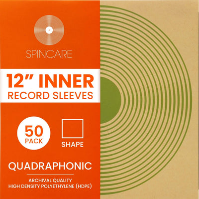 12" QUADRAPHONIC Square Inner Sleeves (50 Pack)
