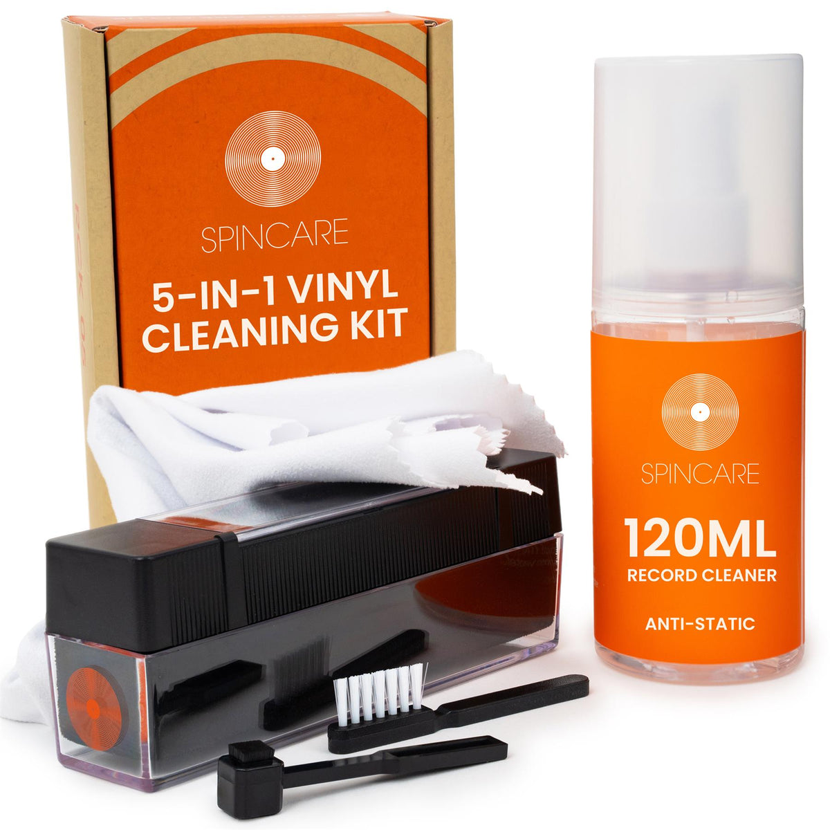 5-in-1 Vinyl Record Cleaning Kit