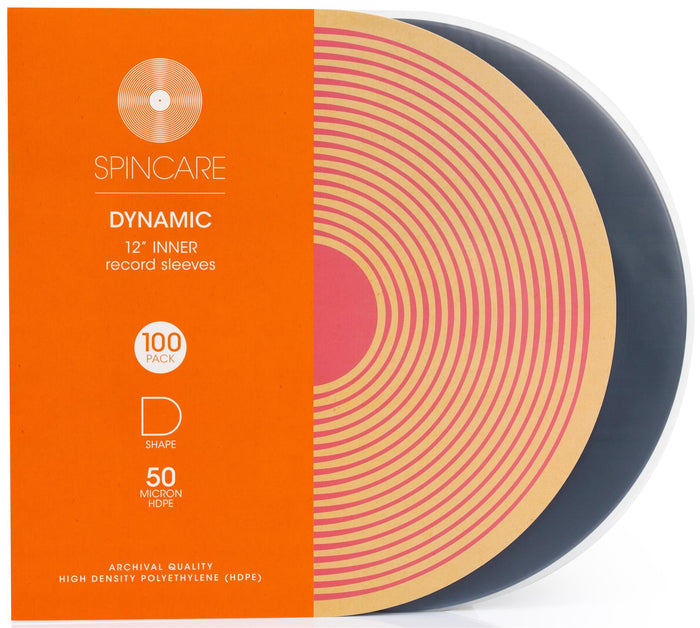 12" DYNAMIC Rounded Inner Sleeves (100 Pack)