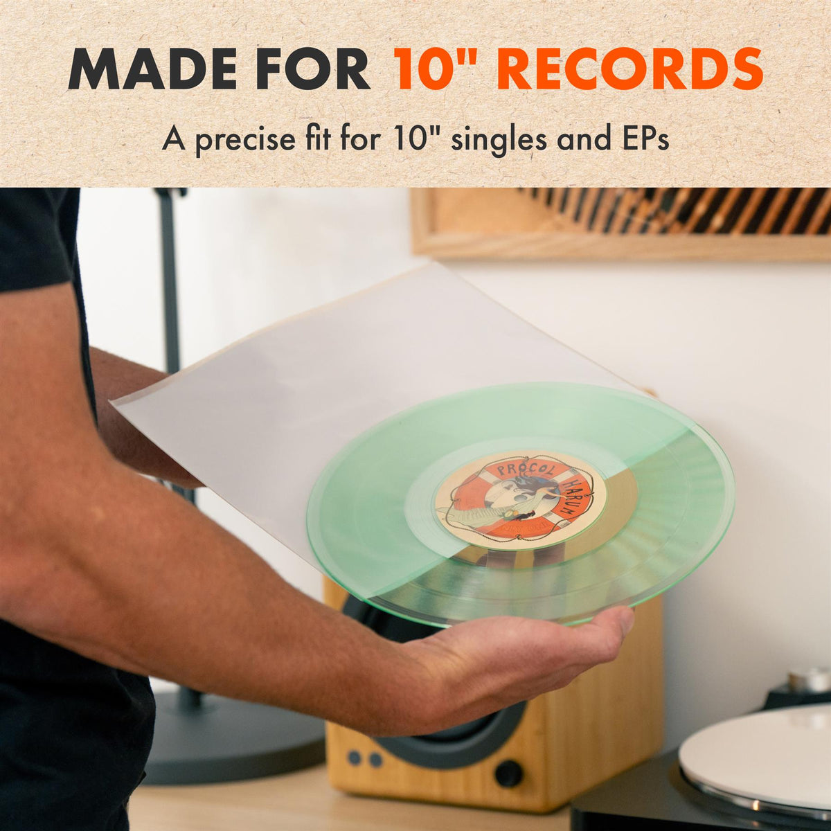 10" AUDIOPHILE Archival Inner Sleeves (25 Pack)