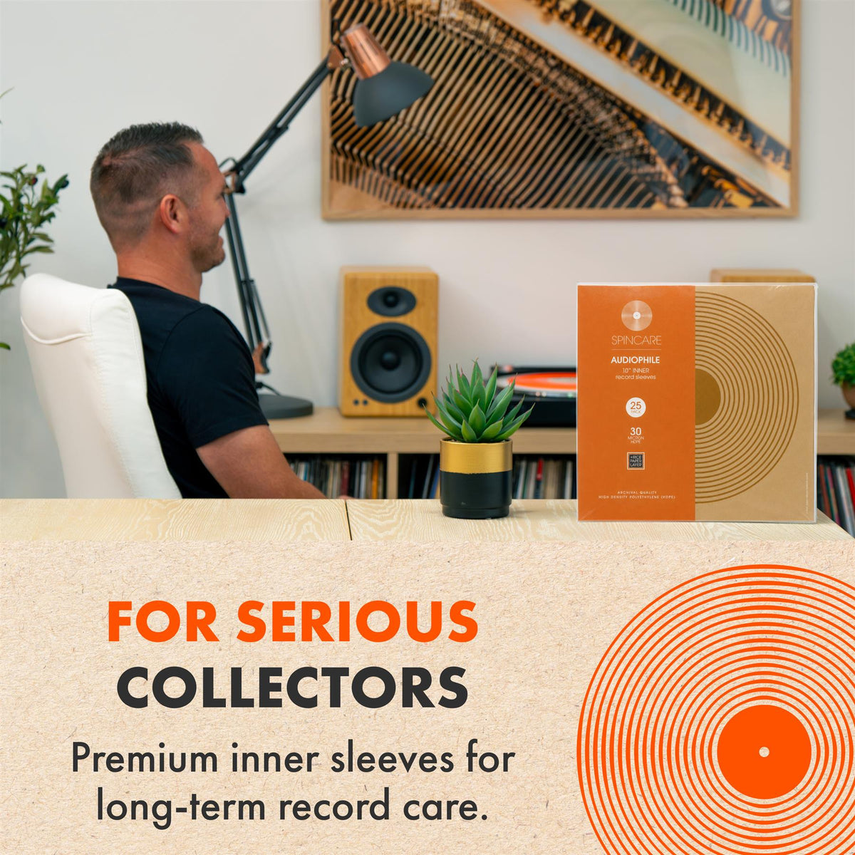 10" AUDIOPHILE Archival Inner Sleeves (25 Pack)