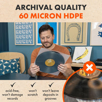12" QUADRAPHONIC Square Inner Sleeves (100 Pack)