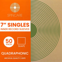 7" QUADRAPHONIC Square Inner Sleeves (50 Pack)