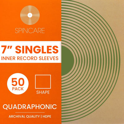 7" QUADRAPHONIC Square Inner Sleeves (50 Pack)