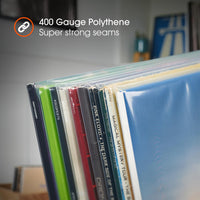 12" DENSITY Polythene Outer Sleeves (100 Pack)
