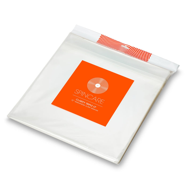 12" CLARITY TRIPLE Resealable Outer Sleeves (50 Pack)